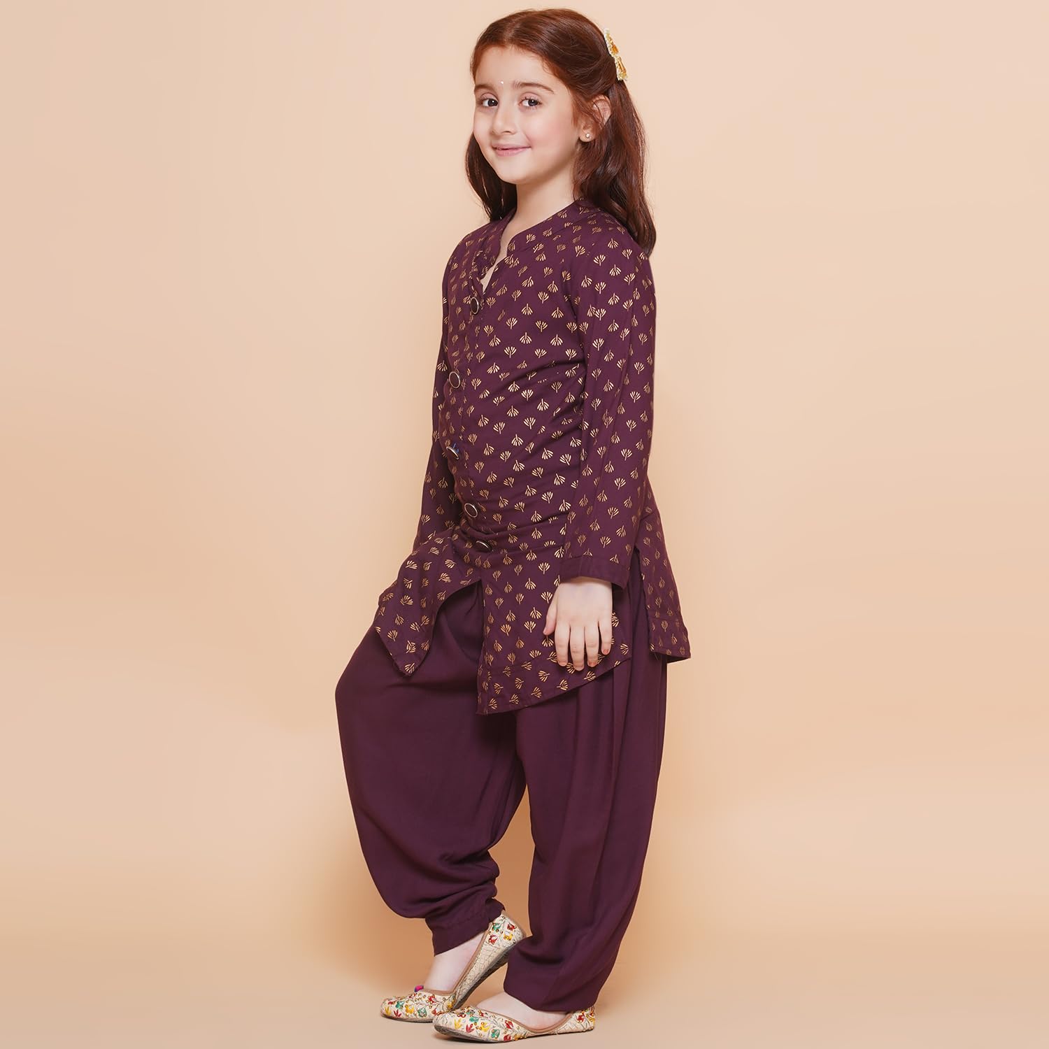 Arshia Fashions Girls Ethnic wear Rayon Kurta and Dhoti Pant Set 2
