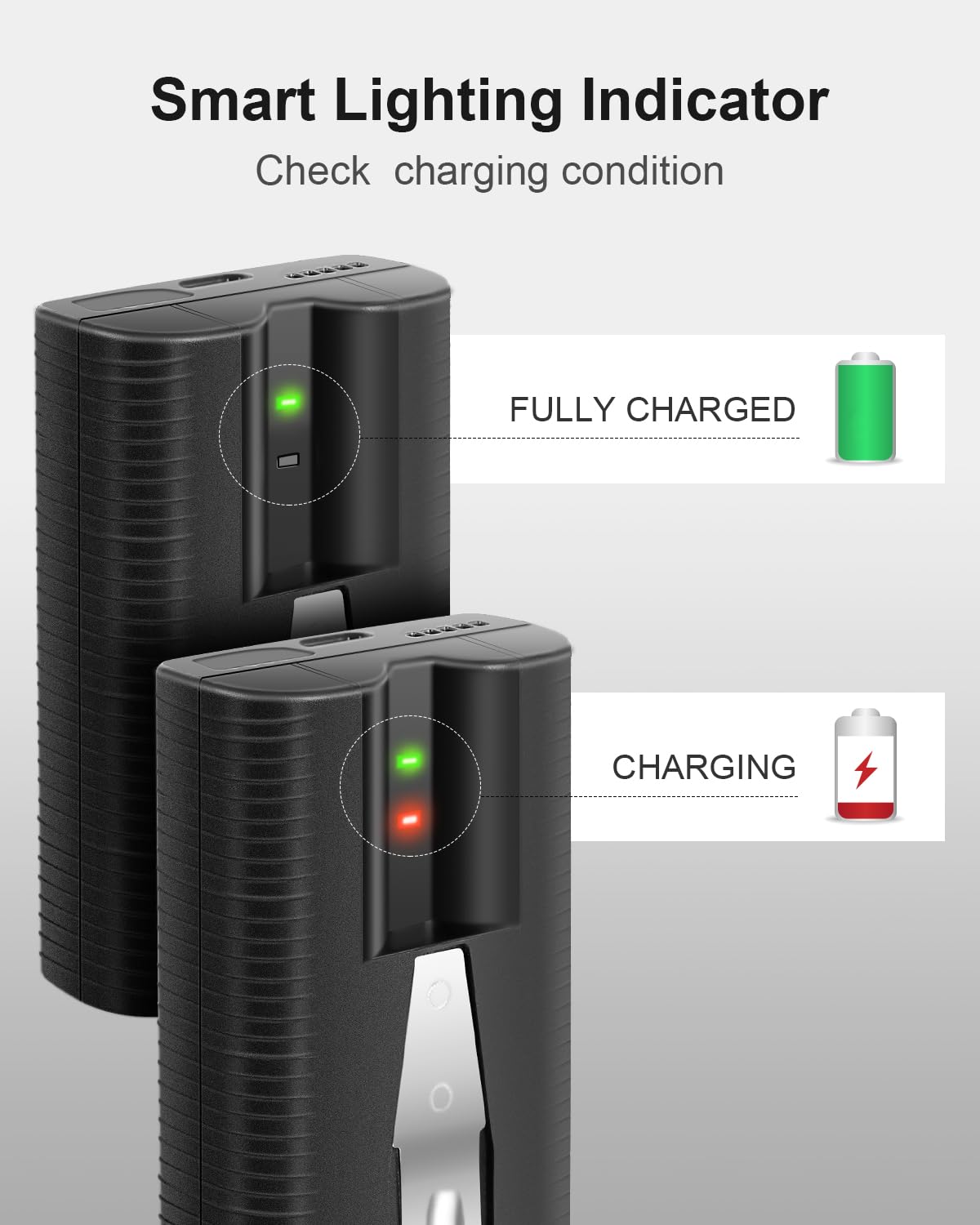 Paquete De 2 Baterías De Repuesto De 6040 MAh Con Estación De Carga Para Cámara De Timbre De Anillo 2/3/4, Cámara De Foco Y Cámara Adhesiva, Baterías Recargables De Iones De