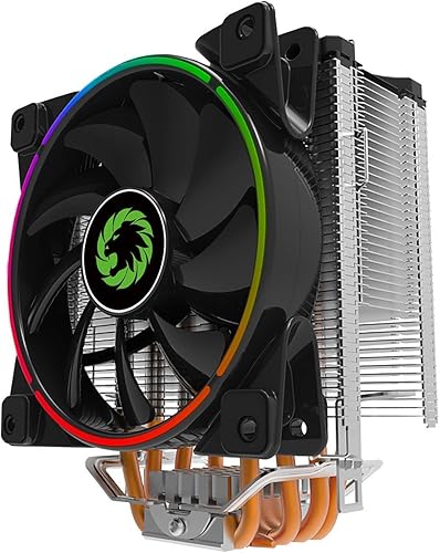 Miniatura 8 de Enfriador de CPU Game Max Gamma 500 ARGB, LED ARGB, 5 tubos de calor, 1 ventilador ARGB de 4.724 in, sincronización de luz mística RGB, compatible