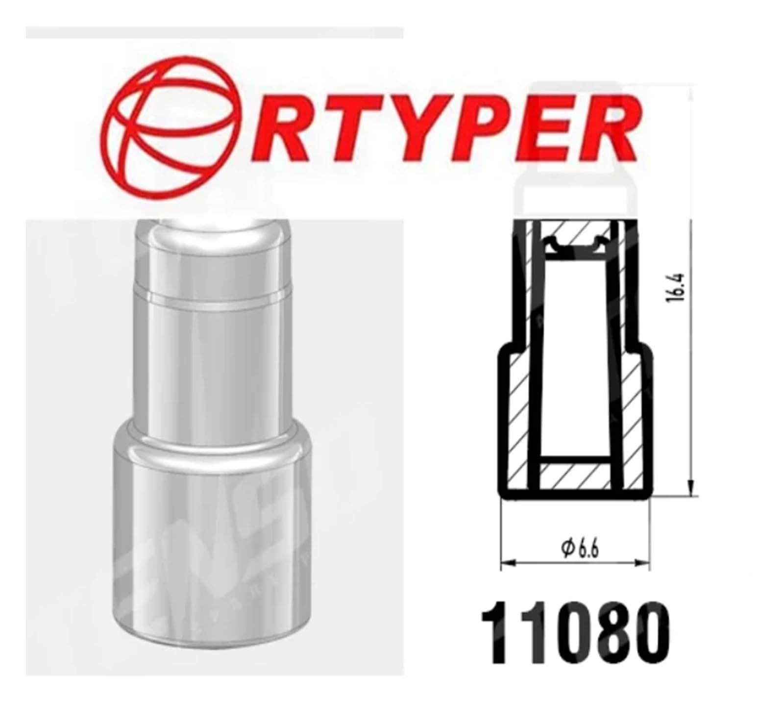 Kit de réparation de filtre d'injecteur de carburant 100 pièces, compatible avec Siemens TS-FL-1023 6,6 x 16,4 11080 TS-FL-1023, AY-F1023 les injecteurs