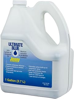 Air Compressor Oil 100% Synthetic 1 GA Gallon Jenny Ultimate Blue 105-1210
