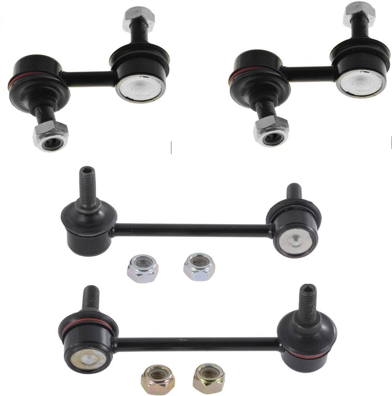 PartsW - 4 Pc Suspension Kit Front & Rear Sway Bar Stabilizer Links