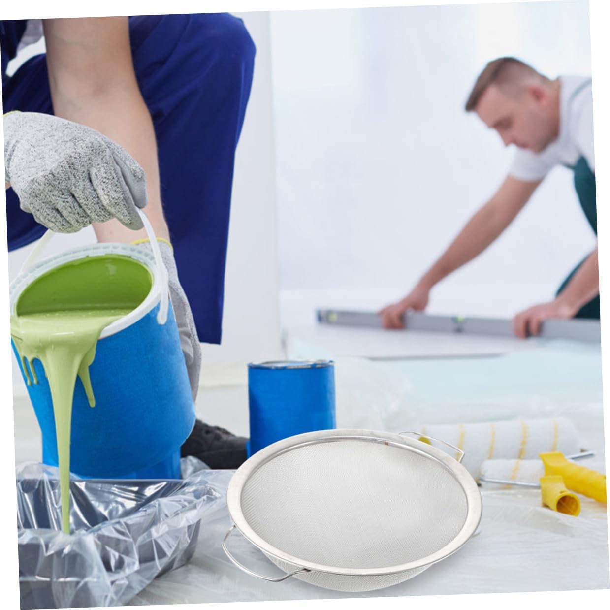 Stainless Steel Paint Strainer Mesh Fine Filter Screen for Airless Sprayers Reusable Small Paint Filter for Emulsion and Latex