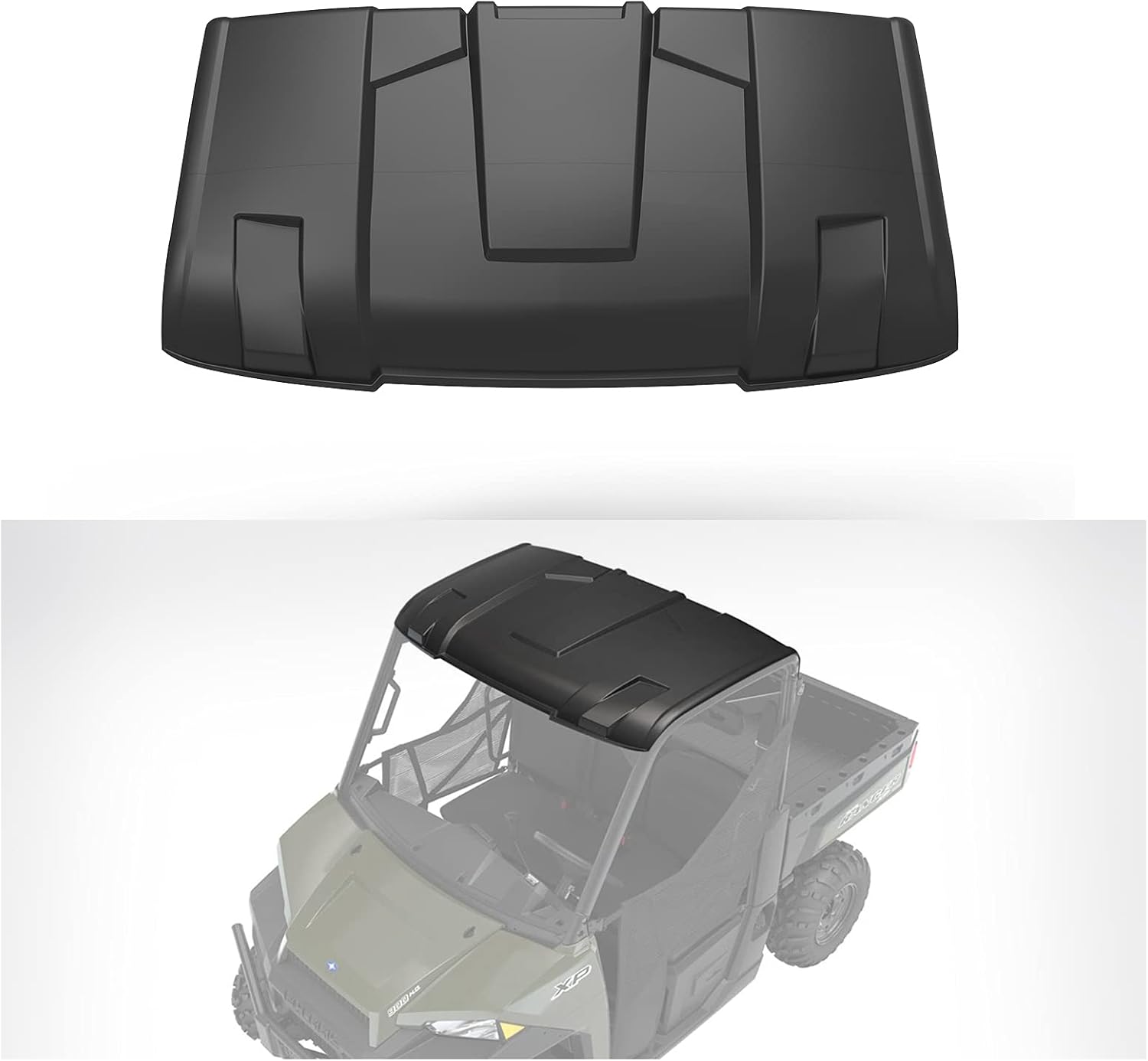 A & UTV PRO Plastic Hard 3-Seat Sport Top Roof Compatible with 2013-2023 Polaris Ranger Full Size XP 570/900 / 1000, Replace OEM # 2882911