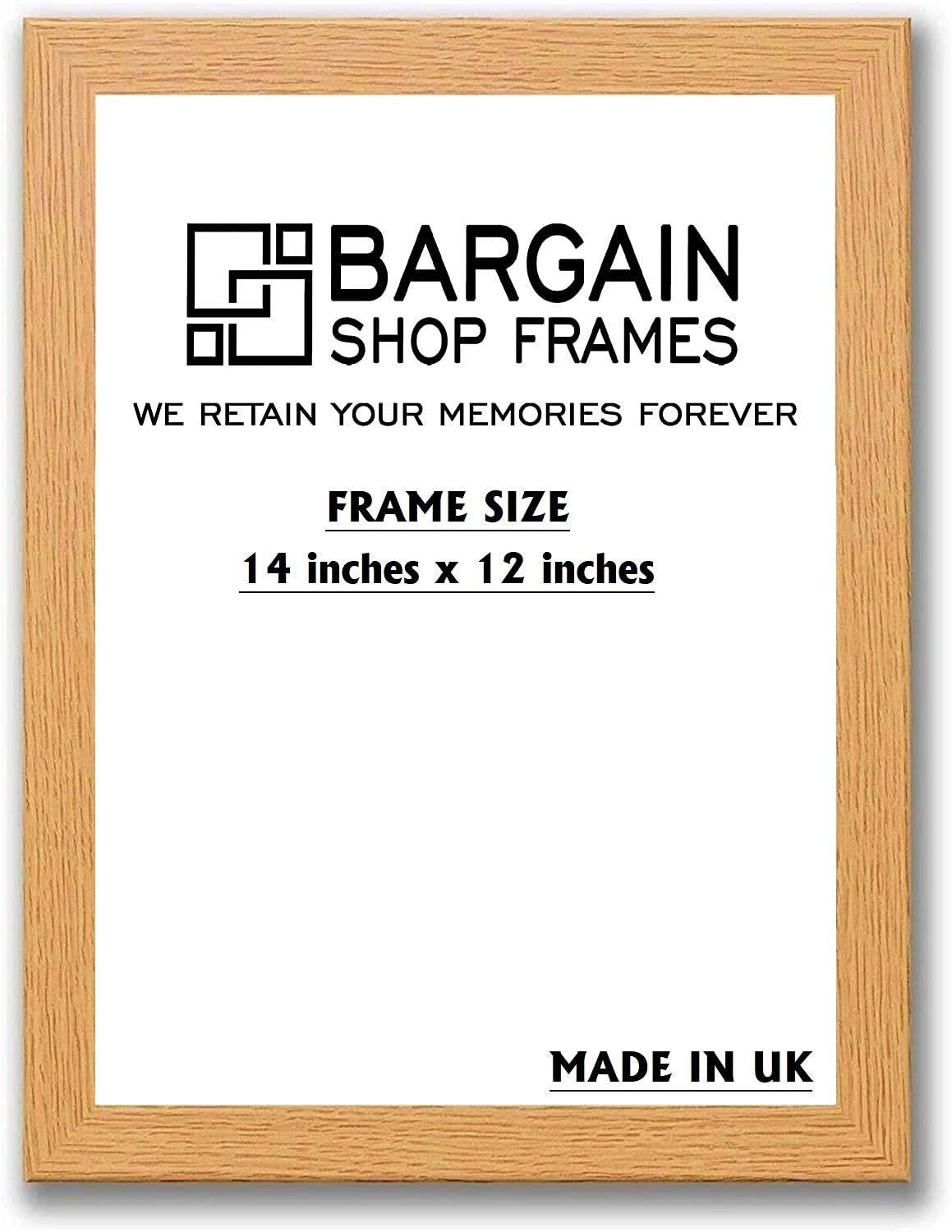 Bargain Shop Az Oak Wooden Effect Picture Photo Poster Frames (14" X 12" (355.6Mm X 304.8Mm))