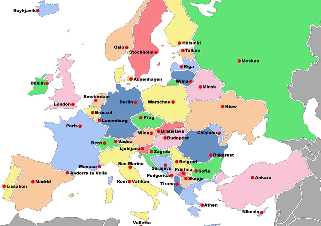Lais Puzzle Landkarte Europa 1000 Teile – Hochwertiges Puzzle Mit Detaillierter Karte