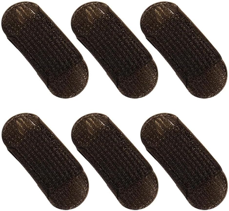 6 Pcs Brown Sponge Volume Hair Bases Volume Inserts Hair Clip Fluffy Hair Cushion Bump It up Piece Styling Pad for Women Girls Clips and Barrettes Hair Care (Home/Party/Wedding Styling Accessories)