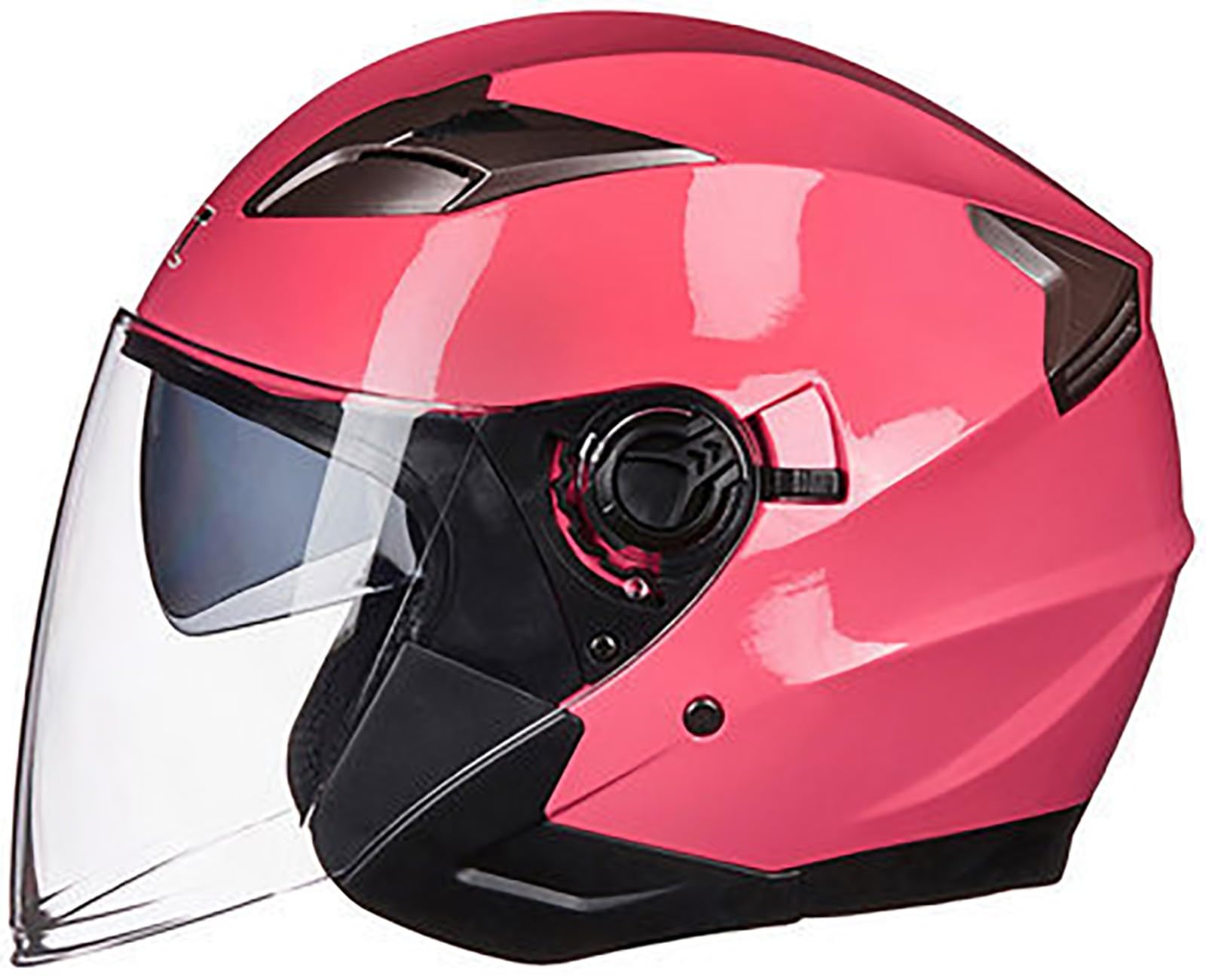 Amazon.co.jp: オープンフェイスオートバイジェットヘルメット、大人