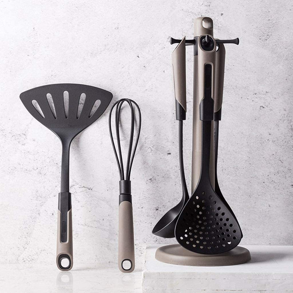 SKUZA Küchenutensilien-Set, Kochwerkzeug-Sets aus Nylon, Küchenutensilien, Utensilien-Set, Pfannenwender, Schaufel, Suppenlöffel, spezielles hitzebeständiges Design