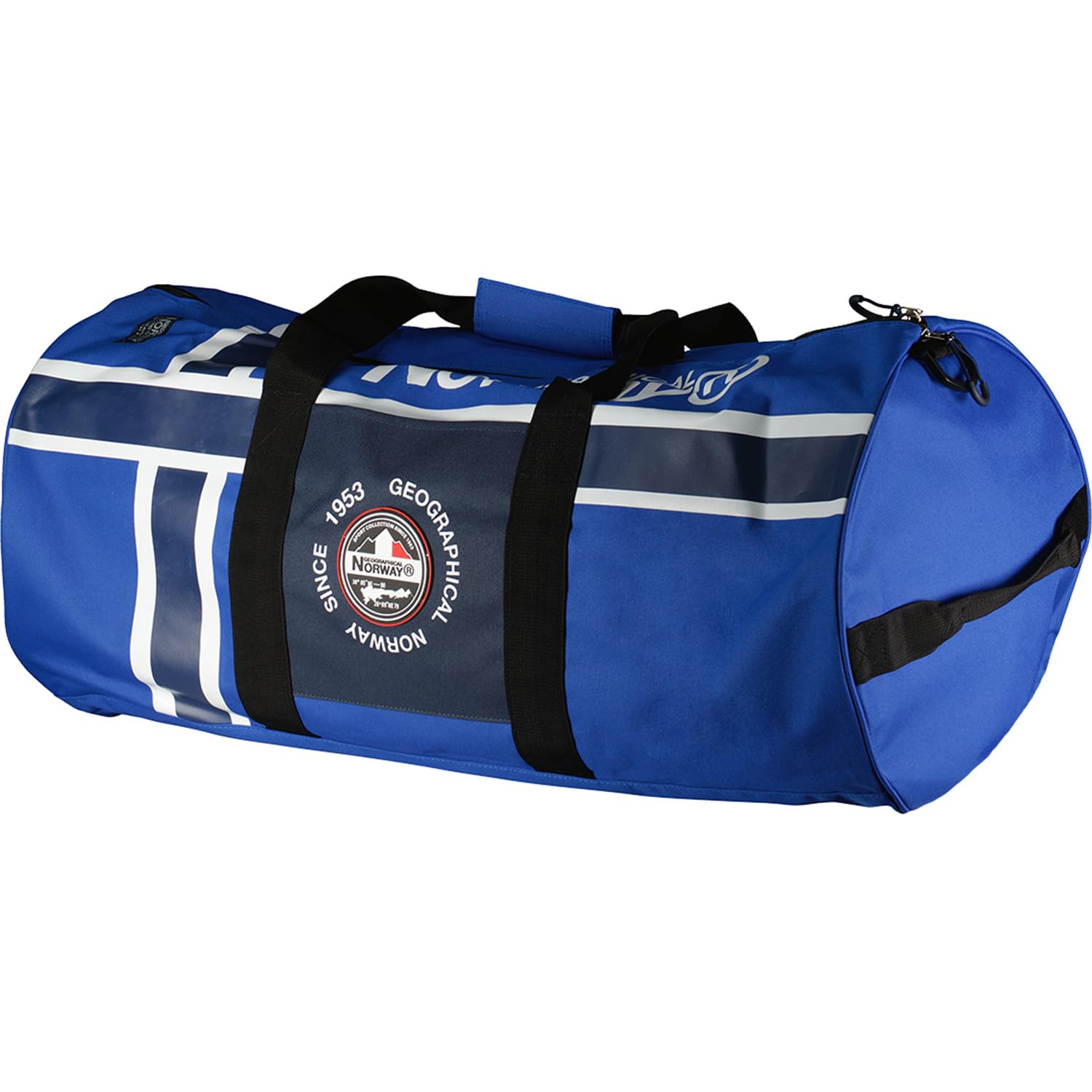 Geographical Norway Shark Bolsa de Deporte Hombre Poliéster Gran Capacidad Correa Ajustable Cierre de Cremallera Viaje Fitness Entrenamiento (Azul real)