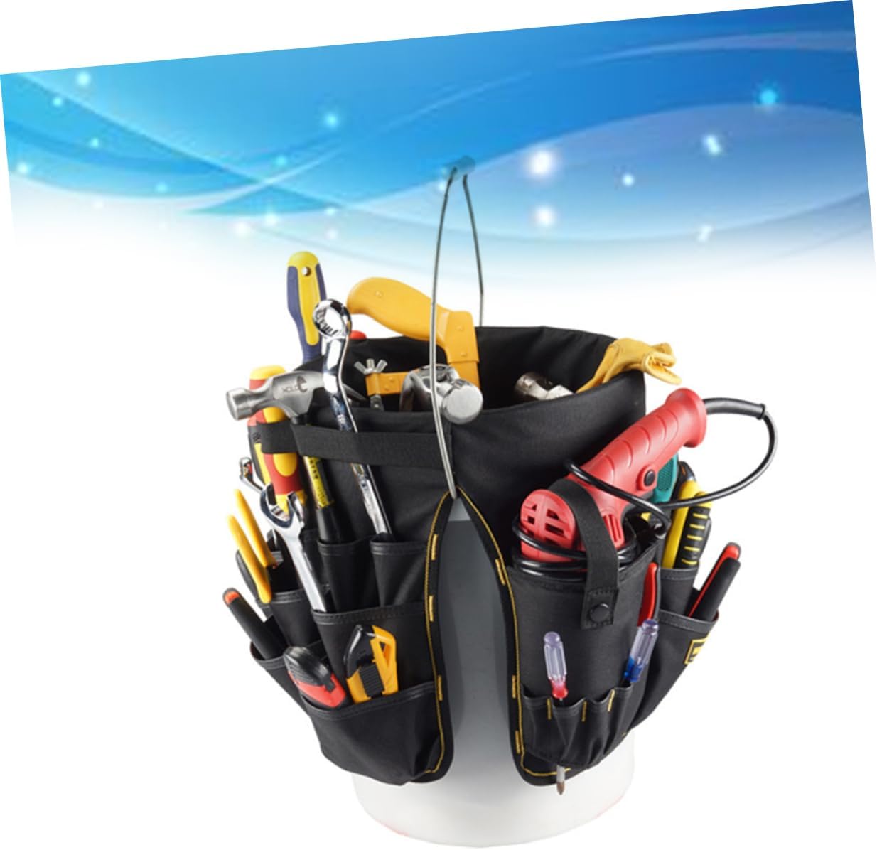 Maintenance Bag Electrician's Pouch Tool Holder Large Main Compartment Small Front Pocket for Parts