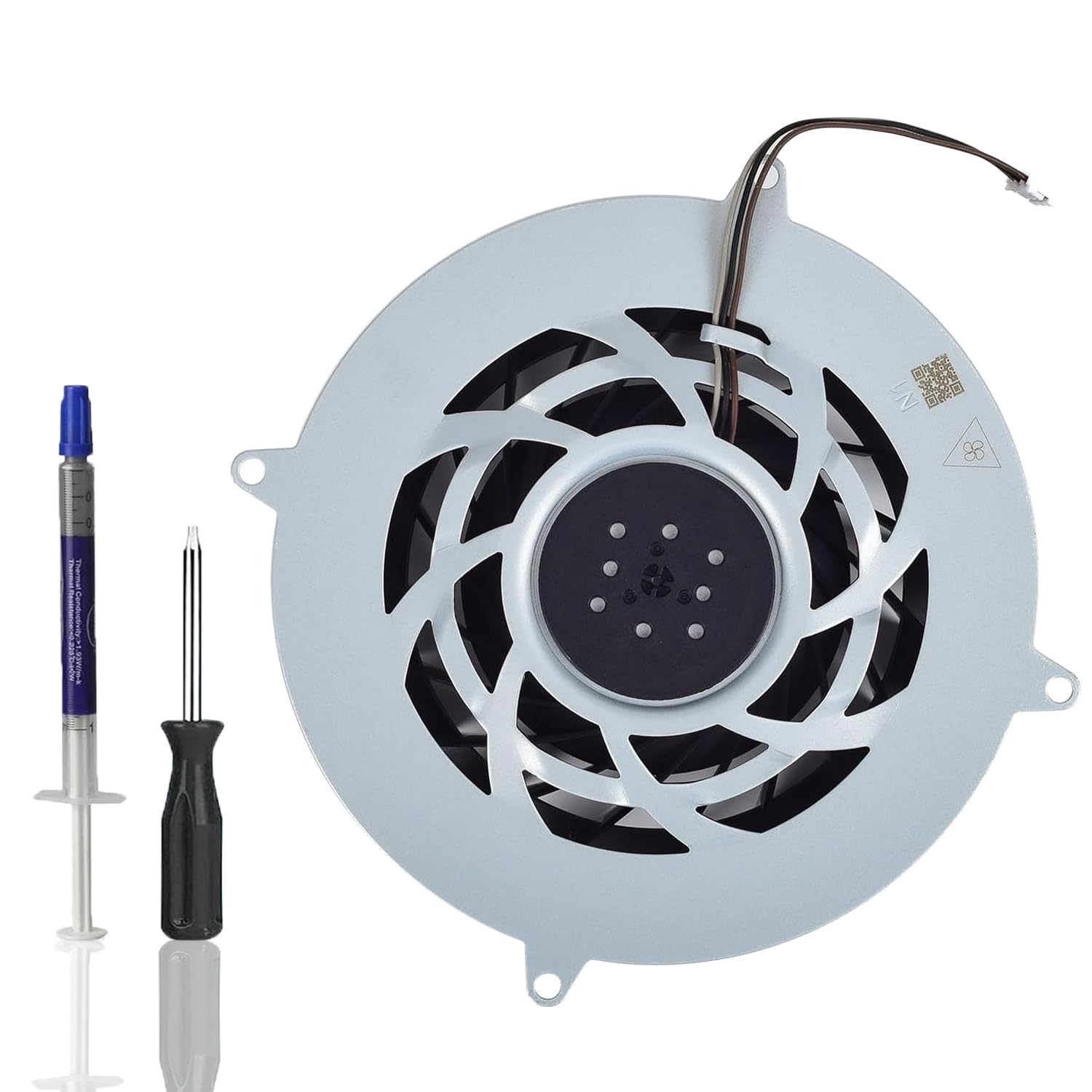 Ventola di raffreddamento per CPU PS5, ricambio interno per Sony PlayStation 5 PS5, 12 V, 2,15 A, 23 lame (con pasta dissipatore e cacciavite T8) (Ps5 Slim CF1-20XX)