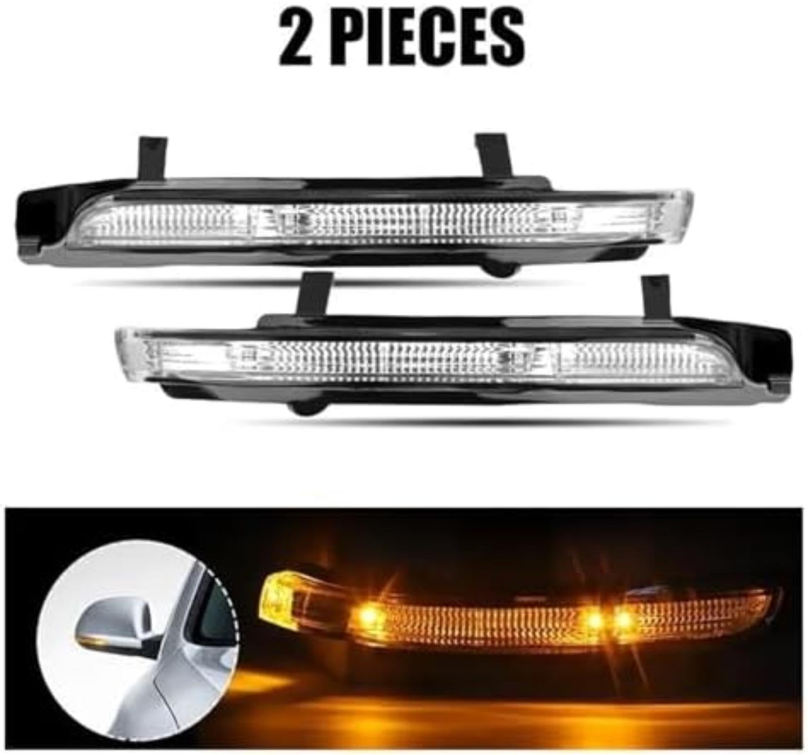 Włączony kierunkowskaz samochodowy, dla Skoda, dla Octavii 1Z3 1Z5, dla kombi 2009-2012, dla Superb 3T4 3T5 2009-2013 lusterko wsteczne Led Światło sygnalizacyjne w lusterku (1pair)