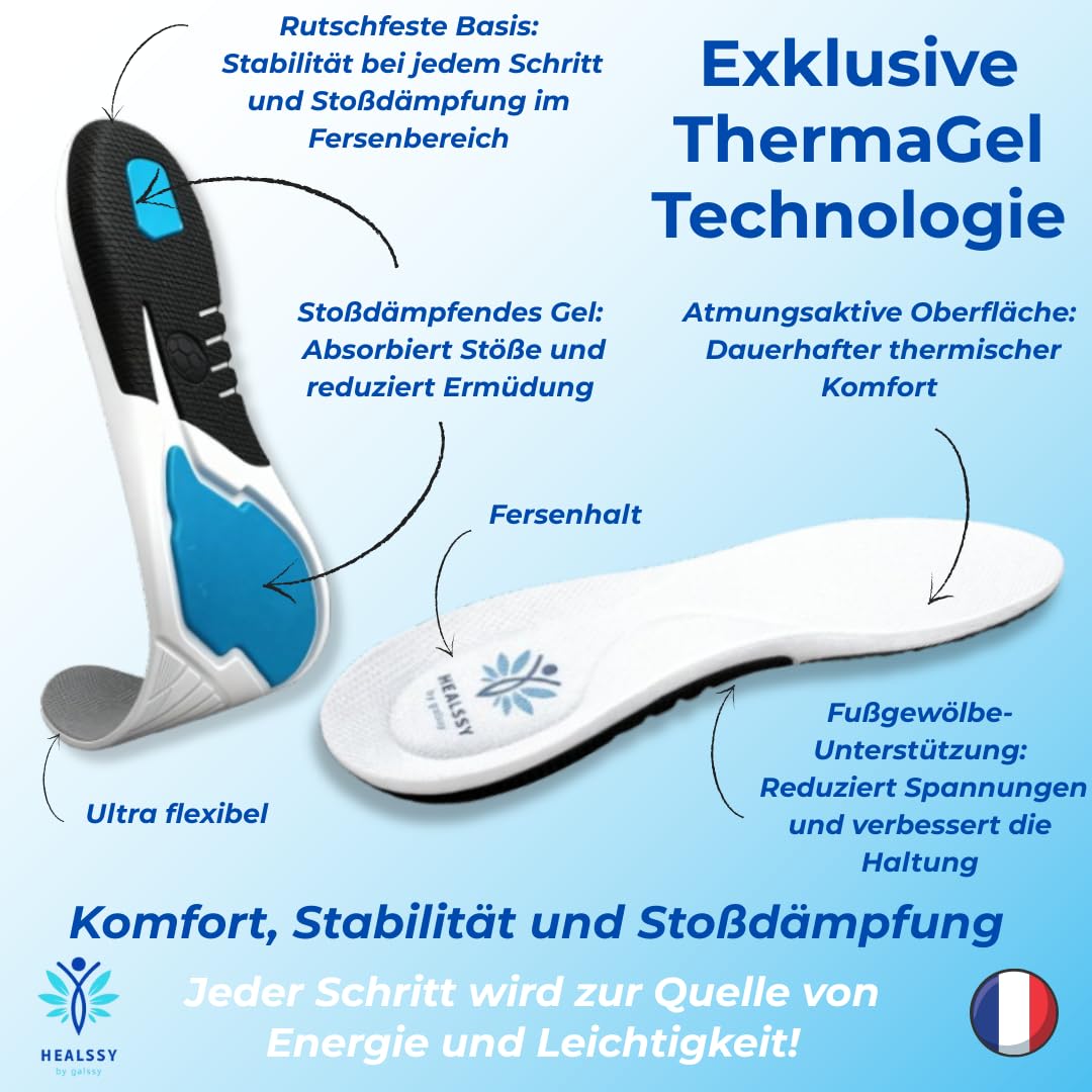 Premium-Orthopädische Einlegesohlen – Haltungskorrektur, Stoßdämpfung, Medizinische Unterstützung für Plattfüße, Hohlfüße, Fersensporn, Fasciitis Plantaris, Schmerzlinderung für Füße, Wiederverwendbar