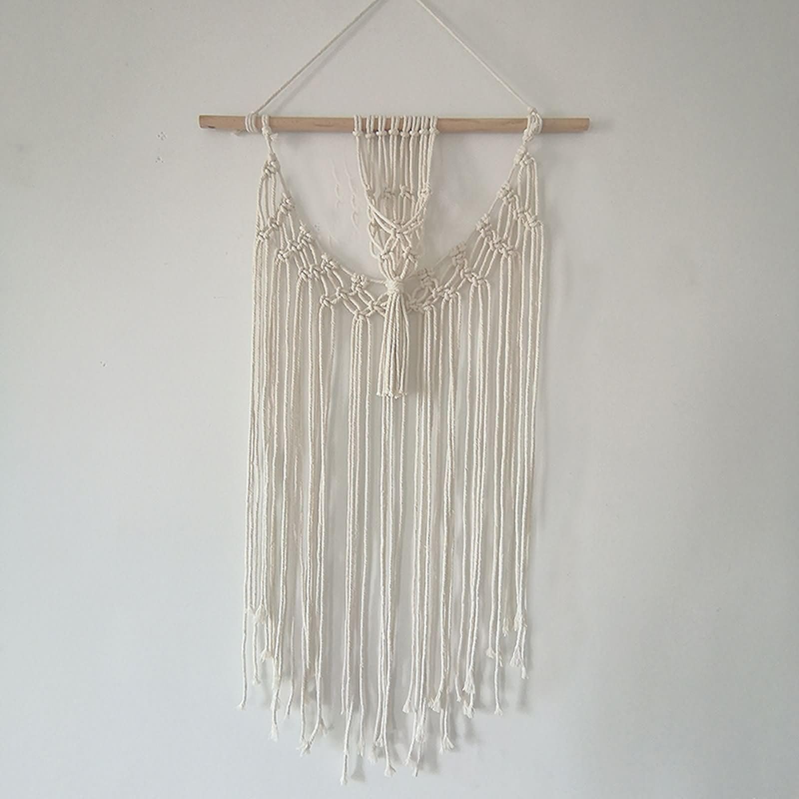 Macramé pour chambre KnSam beige 45X80cm boho chic - 8