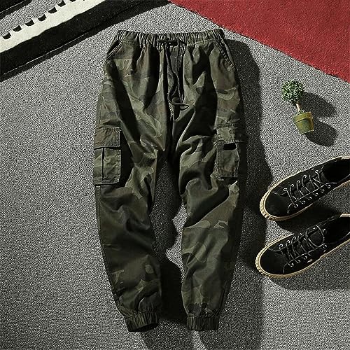Wjnvfioo Joggers Cargo Pants Men Harem Pants Multi-Pocket Camo Cotton Sweatpants Streetwear Casual Trousers4