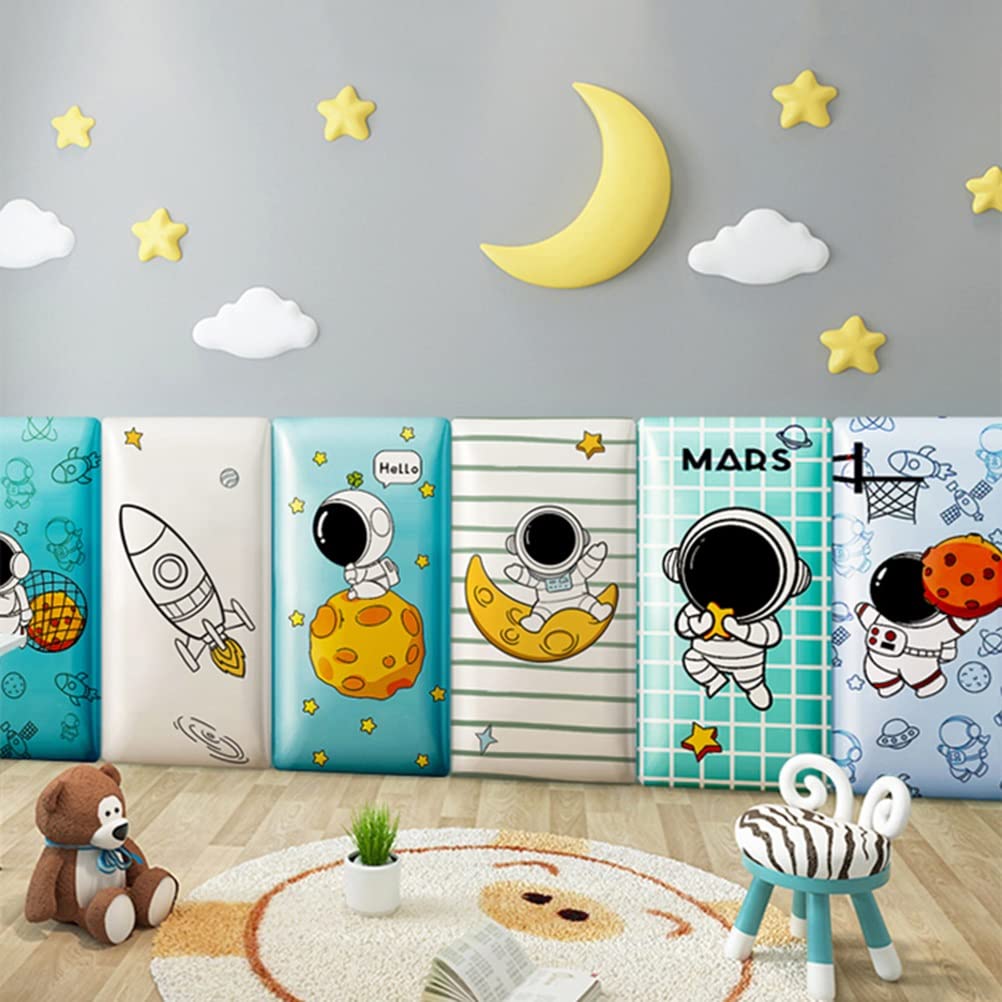 3D Anti-Collision Wall Stickers Dziecięce antykolizyjne skórzane naklejki ścienne, domowe przedszkole centrum wczesnej edukacji DIY dekoracyjny panel ścienny ochronny