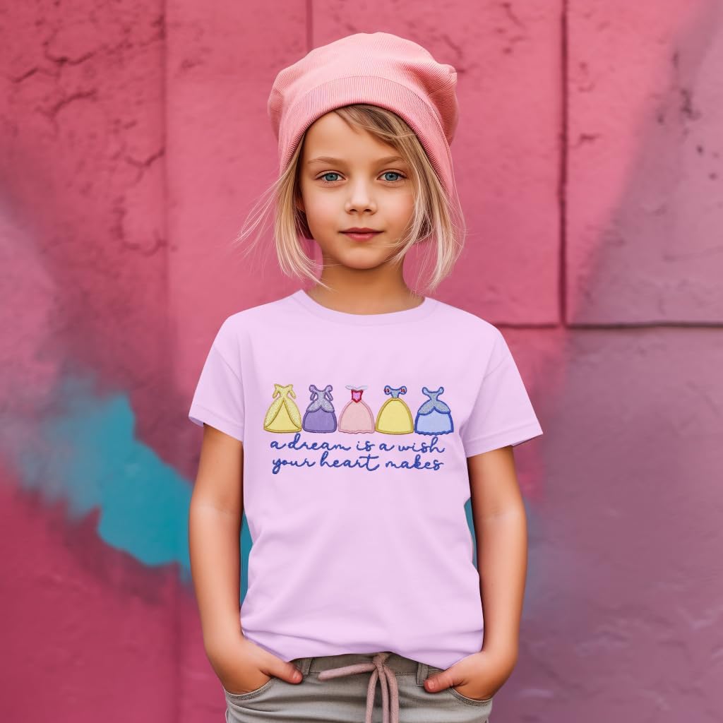 Princess Girls Shirt Magical Shirts for Toddler Embroidered Dress Graphic T Shirt Holiday Vacation Tee Tops - Image 2