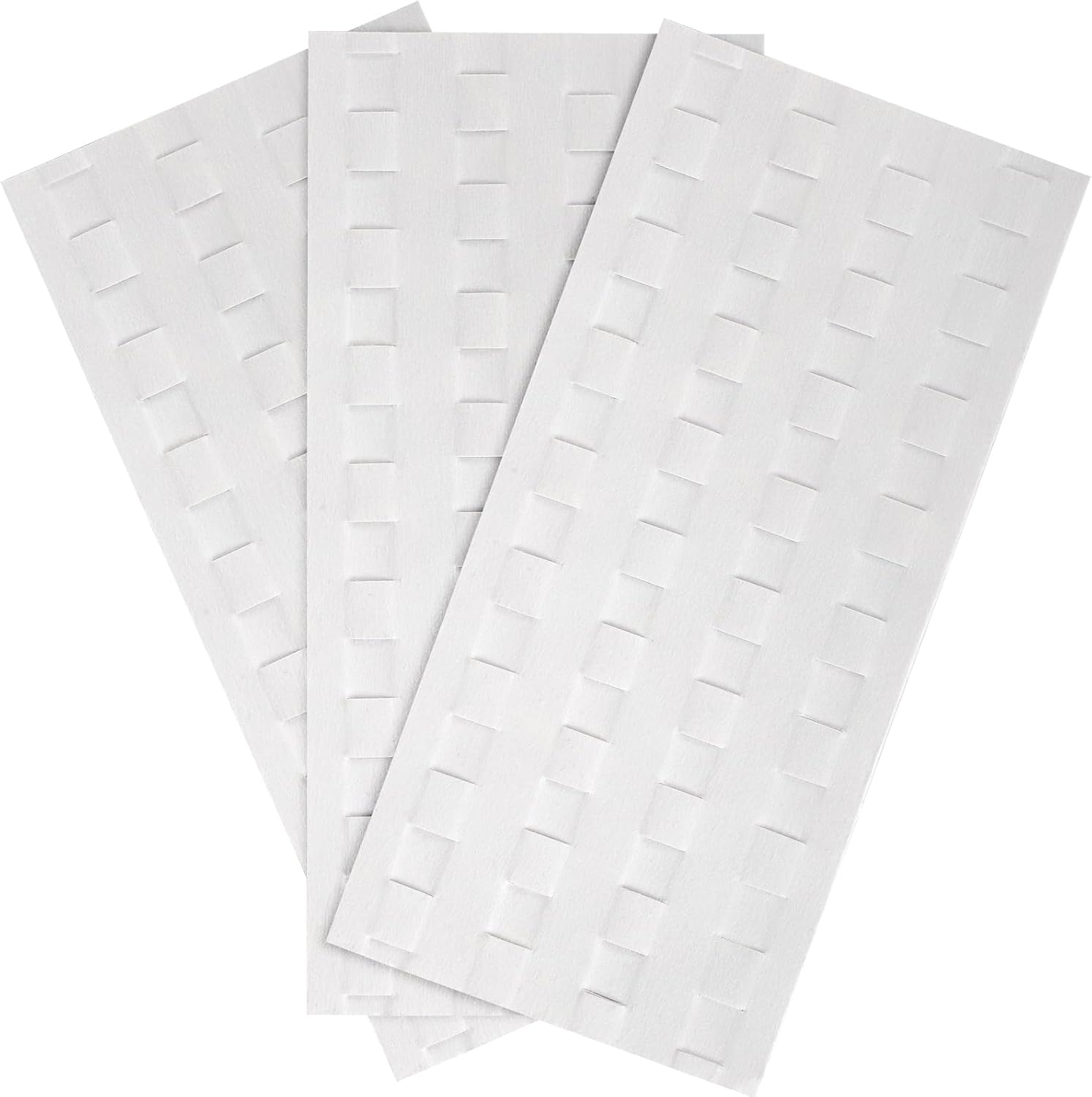 Close-up of LOLARAN cleaning cards, showing their textured surface