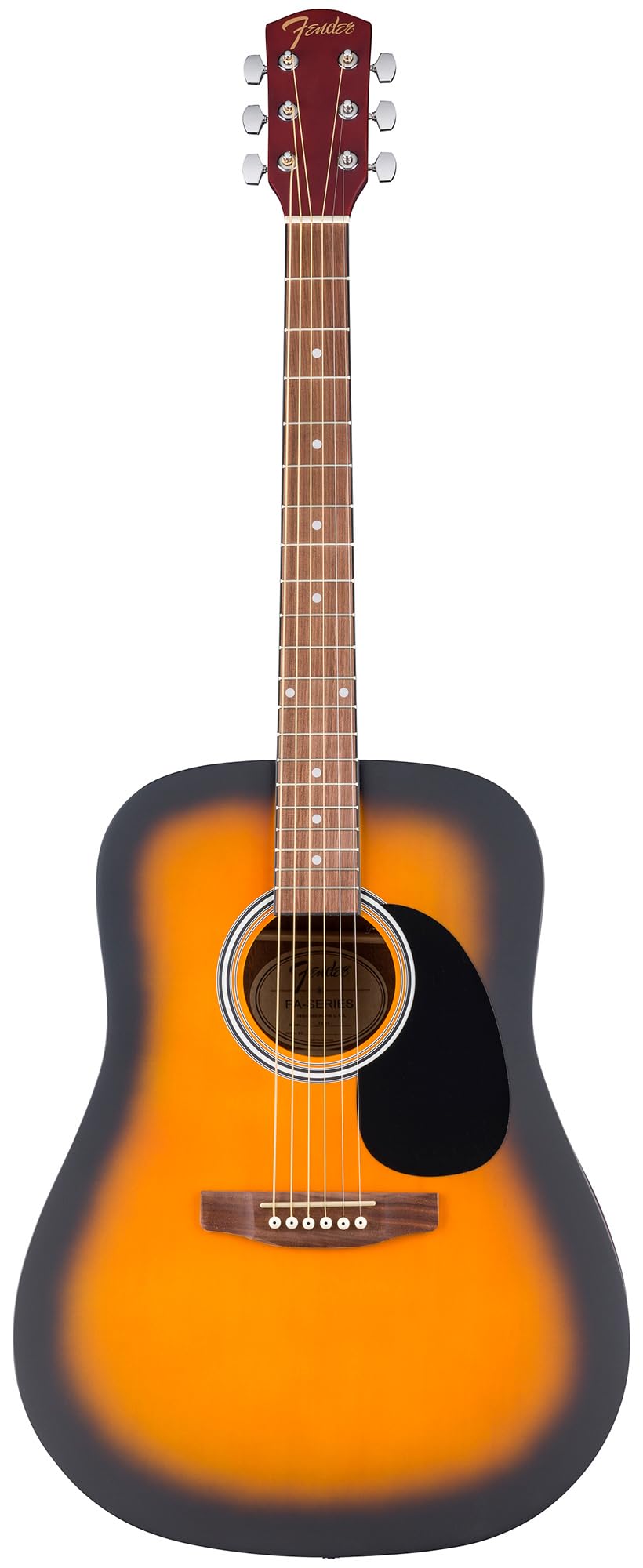 Fender FA Series Dreadnought Acoustic Guitar - 2-Color Sunburst Bundle with Gig Bag, Strings, Picks, and Austin Bazaar Instructional DVD