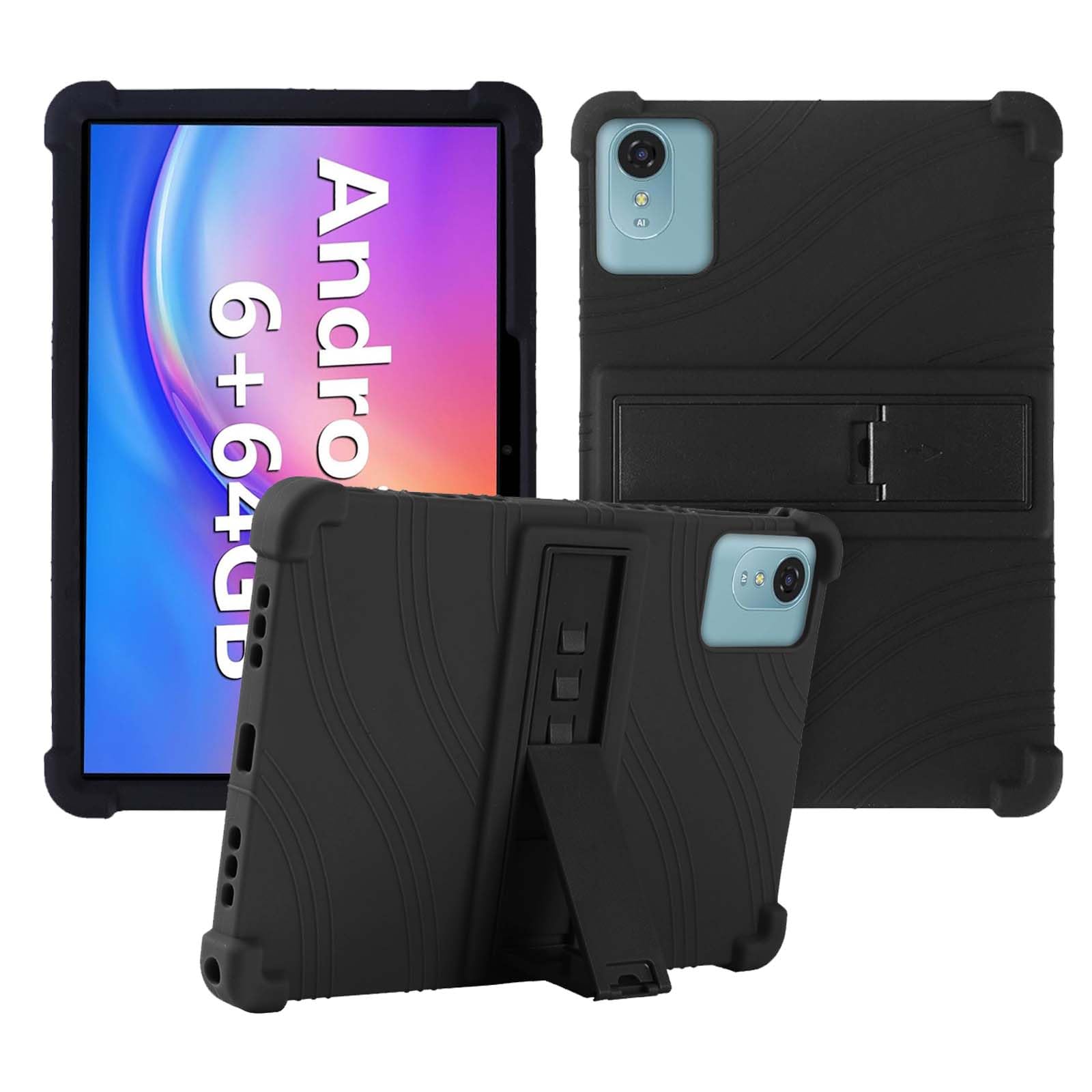 Case for ECOPAD K12 / Alphawolf L1 Tablet 10.1 inch,Soft Silicone Protector Cover,Kids Friendly,Adjustable Stand Tablet Cover,4 Corners Thicken