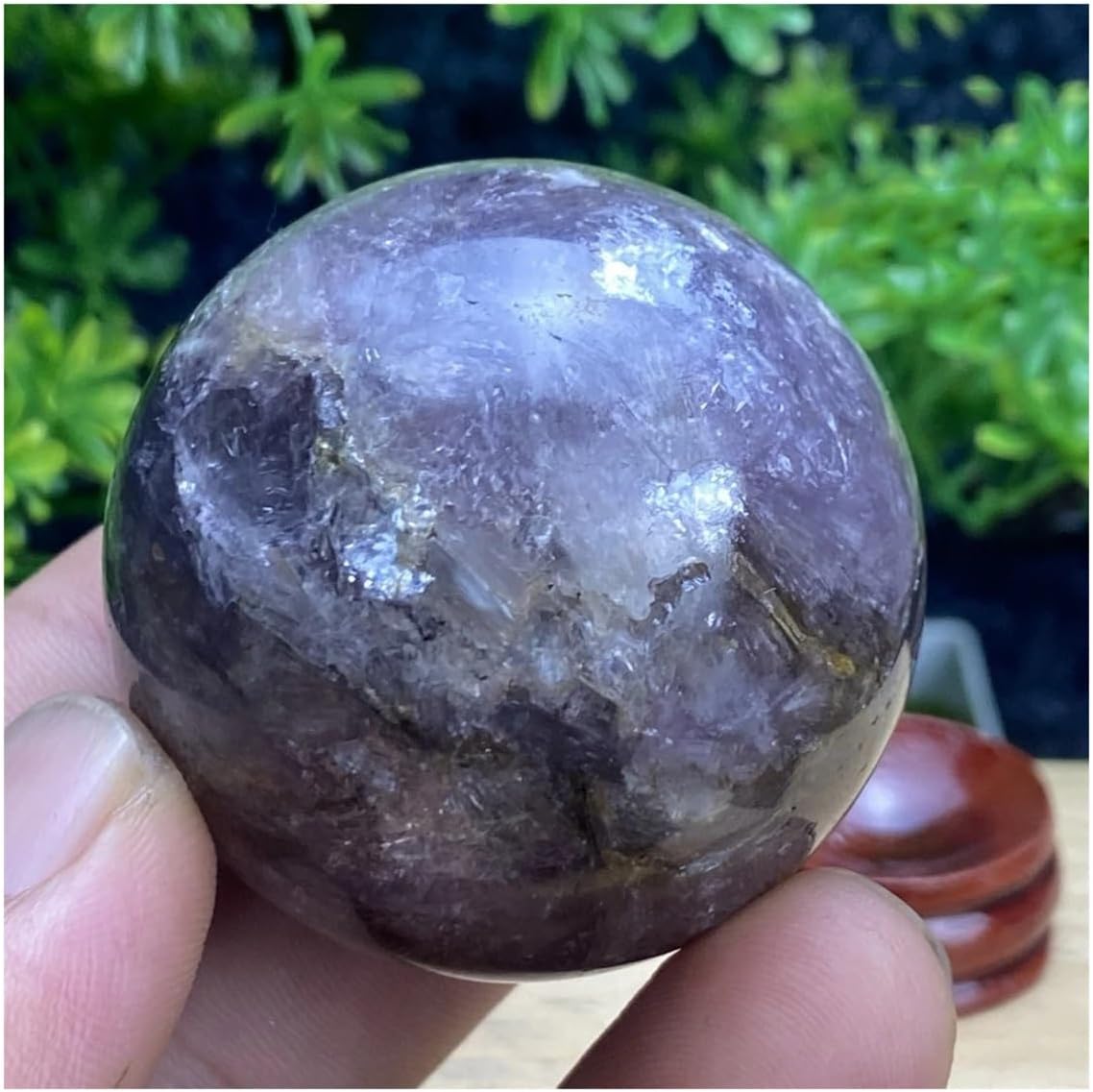 Crystal Stone Home Decor 1pcs Natural Purple Crystal Ball Home Decor