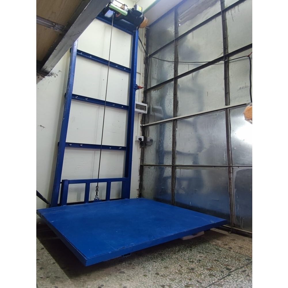 Plataforma elevadora eléctrica Ascensor de Carga pequeño, Elevador eléctrico doméstico, Plataforma elevadora monorraíl Simple, almacén Fijo Disponible Mesa elevadora hidráulica