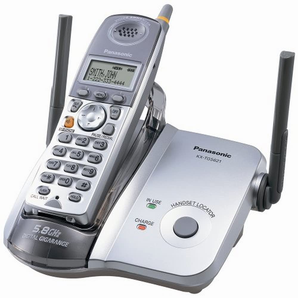 Amazon.com : Panasonic KX-TG5621S 5.8 GHz FHSS GigaRange Digital