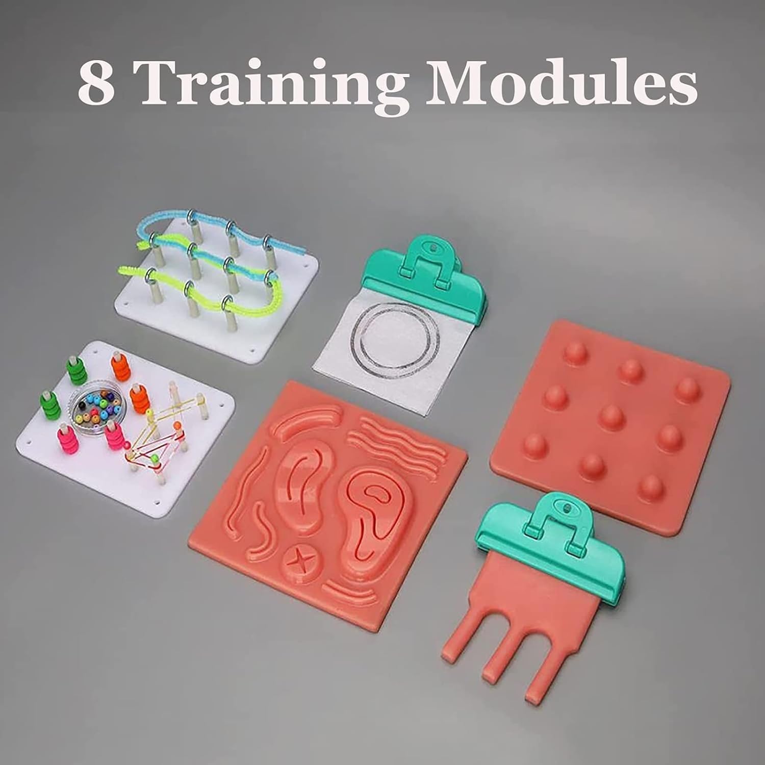 Laparoskopische Simulated Training Box Kit,Suture Practice Kit,Complete Surgery Training Set Includes Instruments and Accessories, for Medical Doctor and Students Use for Teaching Exercises.