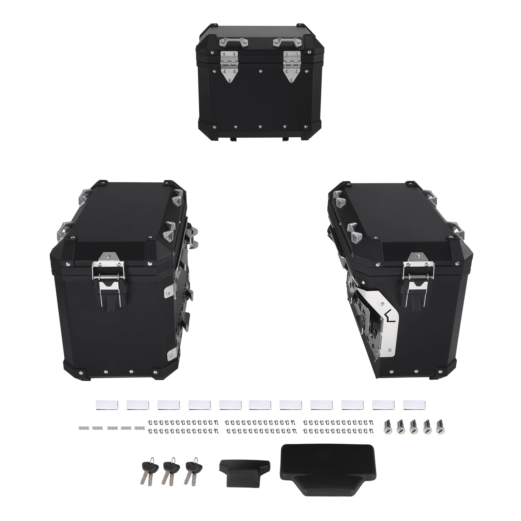 TCMT Bagażnik Top Box sakwy boczne pasuje do BMW R1200GS 2013-2018 R1250GS 2019-2024 F850GS 2017-2022 F900GS 2023-2025
