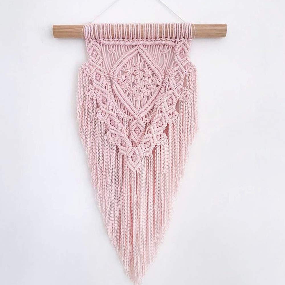 Deep Purple Macrame Cord Macrame Rope Macrame String 3mm/100 Meters Natural Cotton Cord Decorative Twisted Cord Wrapping String Rope DIY Craft Knotting Knitting Cord