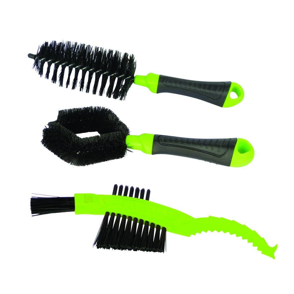 Dresco 5250608 3-częściowy zestaw szczotek rowerowych