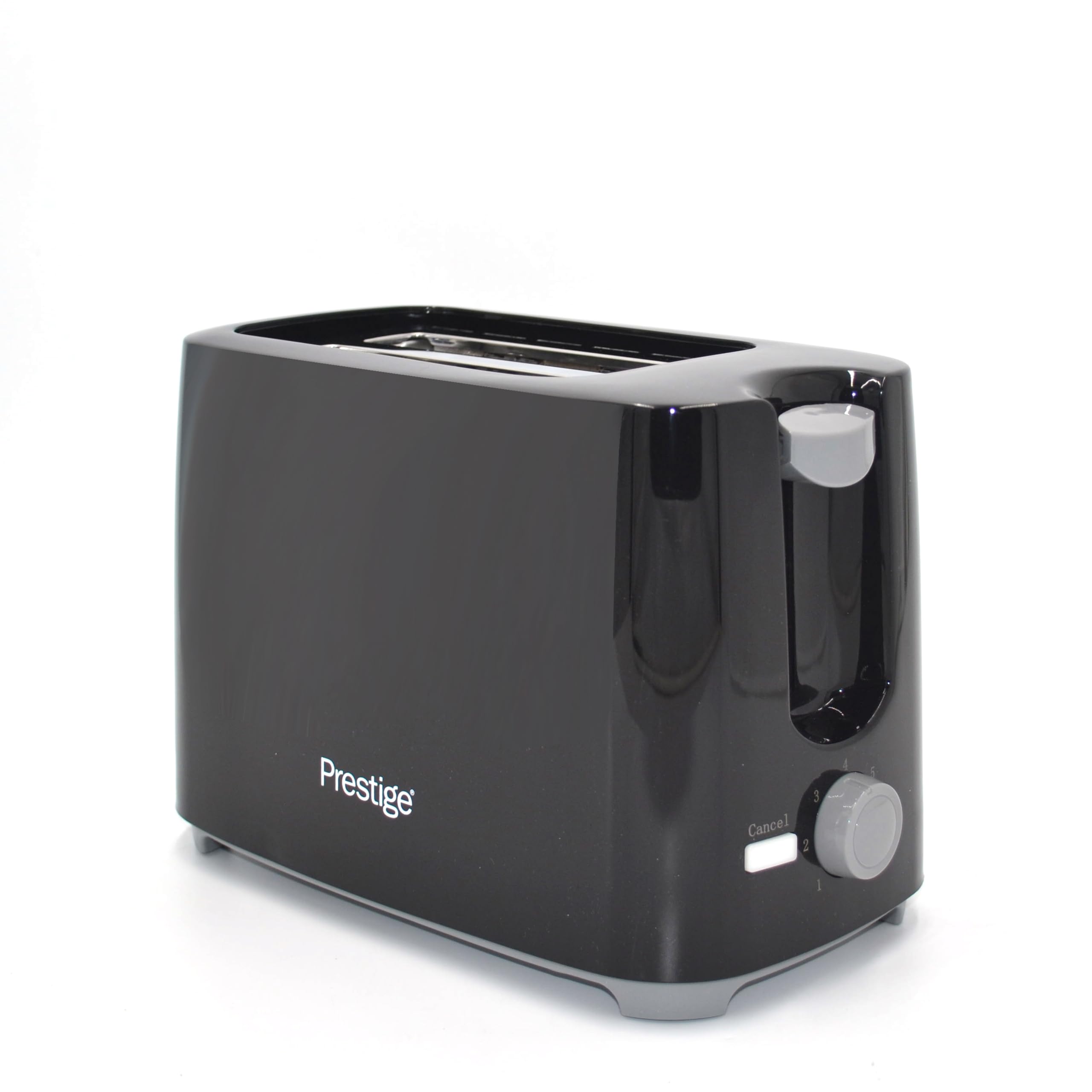Prestige Toaster 2 Slice Bread | Toaster Machine with 7 Settings Adjustable Browning Control | Cancel Function | Removable Crumb Tray | Automatic Pop Up - 700w Black PR81534