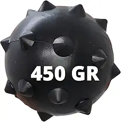 Brinquedo Para Cães Bola Grande Maciça Extra Forte 95mm Cachorro destruidor (Preto)