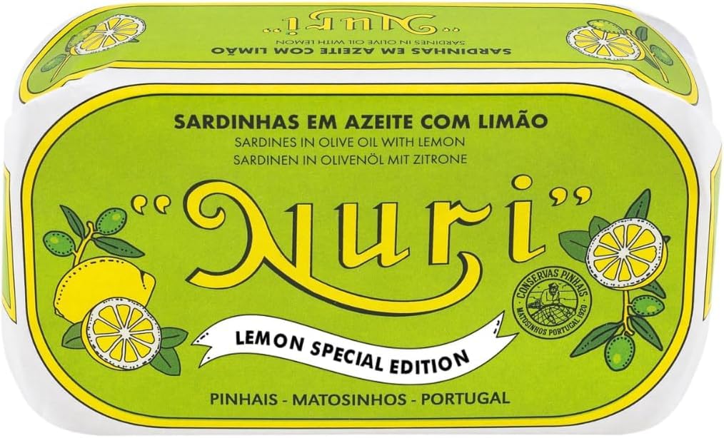NURI Portuguese Sardines in Olive Oil and Lemon Special Edition - 4 Pack - 4.4 oz cans - Image 2