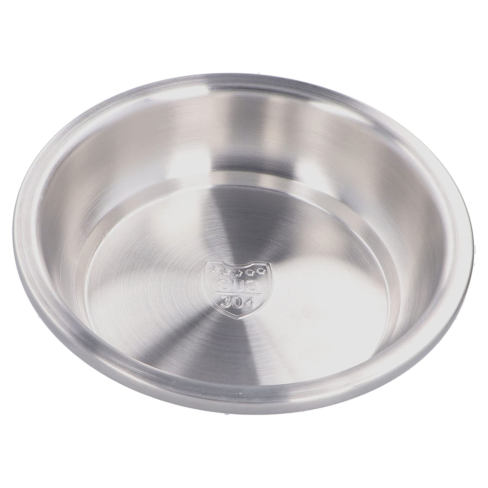 Nikou Piatti Fondi in Acciaio Inox, Piatto Rotondo Ciotole Profonde per Minestra Soup Plate Ciotola per Mescolare, Piastra Profondo per Minestra, Insalata, Frutta, Cibo da Campeggio (18 cm)