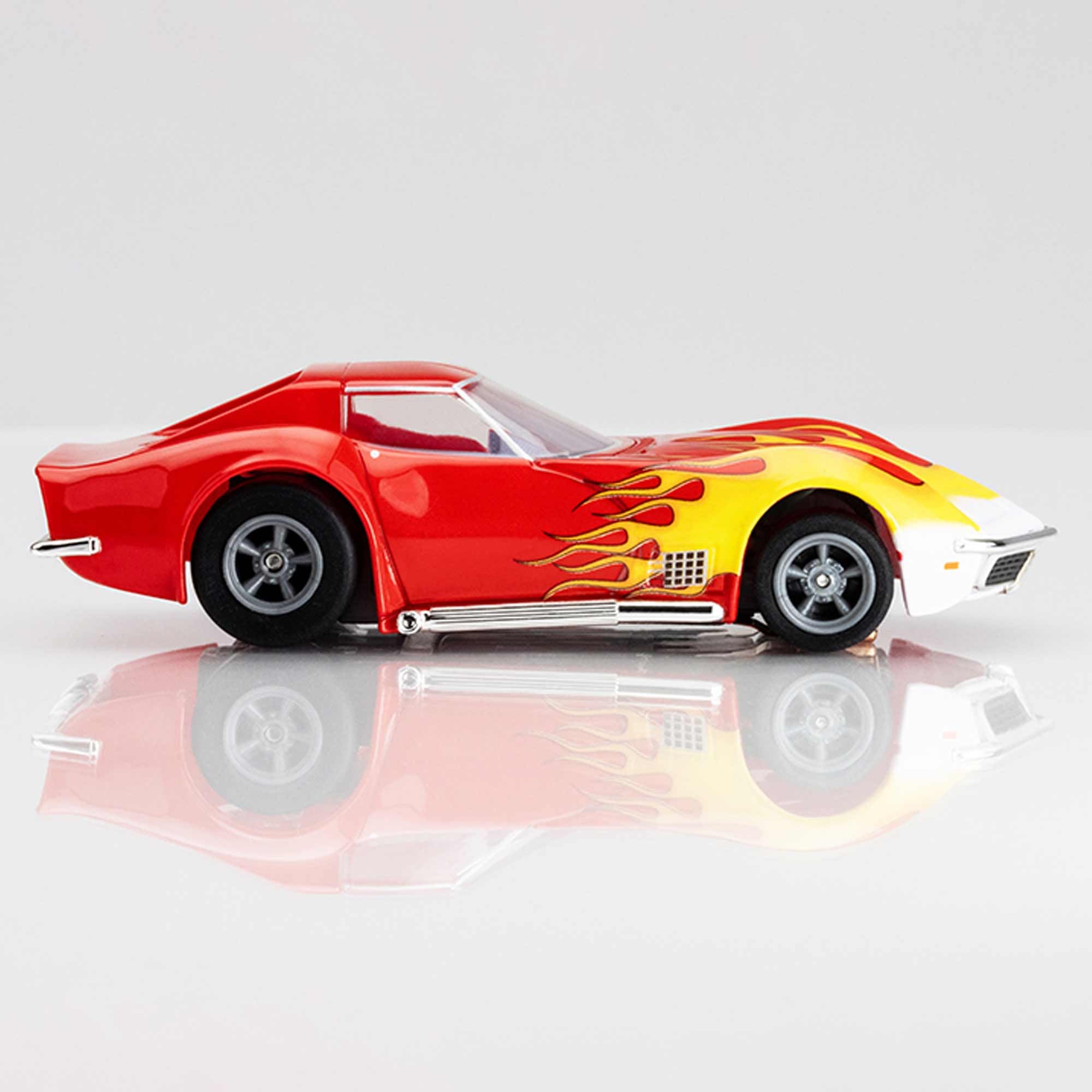 Amazon.com: AFX 1970 Corvette Red/Yellow Wildfire HO Scale Slot