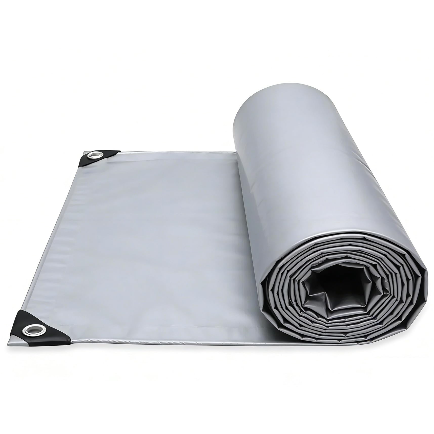 Lona de protección gris de 110 x 165 cm impermeable para cubrir camping y camiones