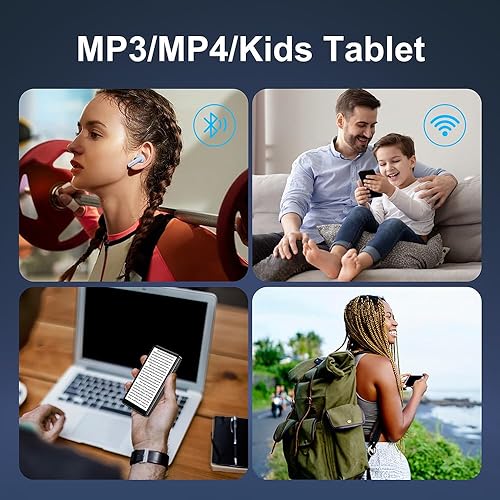 Miniatura 4 de 80GB MP3MP4 Reproductor BluetoothWiFi0.138 in Jack Auriculares 4.0 "FHD Pantalla táctil con Spotify Audible Android Reproductor de música con