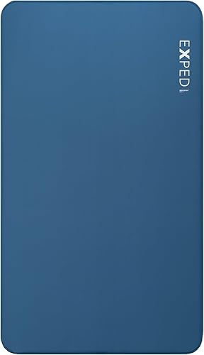 Exped DeepSleep Mat Duo Medium - Alfombrilla de dormir firme autoinflable para automóvil, almohadilla de espuma de 3 pulgadas, bomba incluida