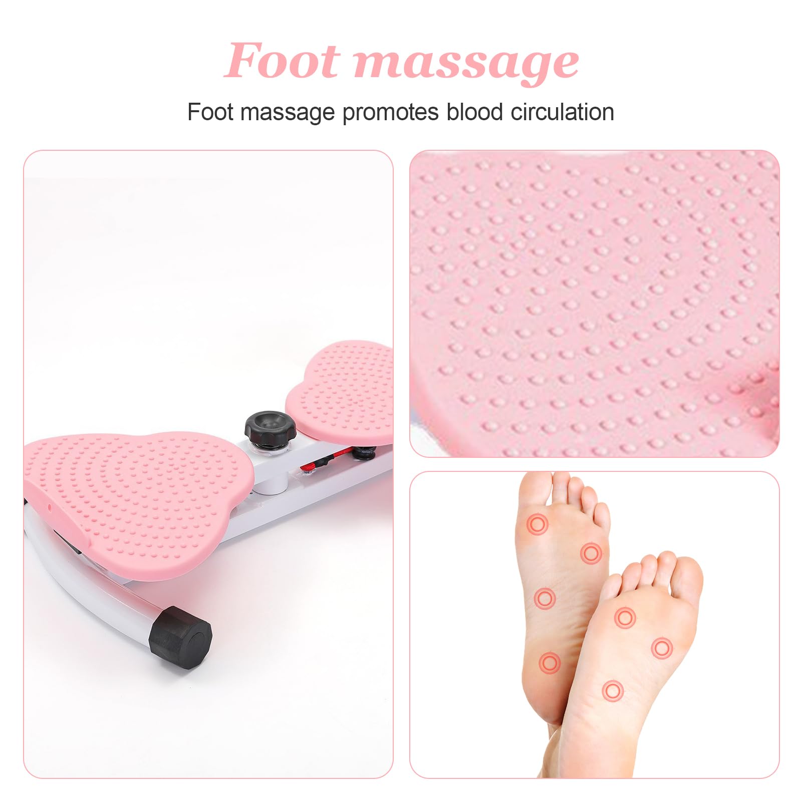 Disco De TorsióN De Cintura,Disco De Giro Para Cintura Moldeador Con Masaje En La Planta Del Pie,Waist Whisper Para Cintura Adecuado Para Mujeres Que Desean PéRdida De Peso,Cardio Y Modelado Corporal