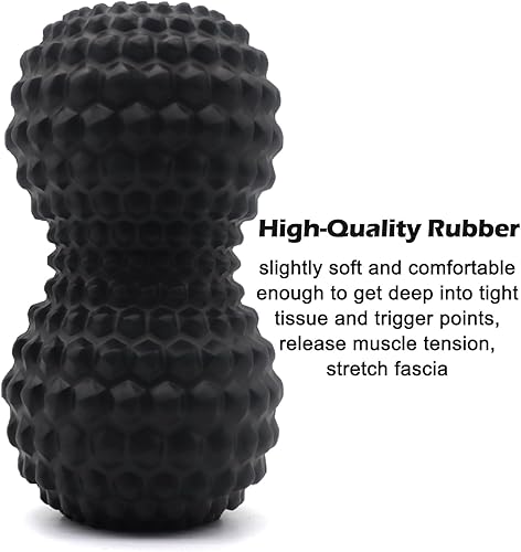 Miniatura 3 de Bola de masaje de maní, doble bola de masaje de lacrosse para masaje muscular de tejido profundo, terapia física, liberación miofascial, puntos