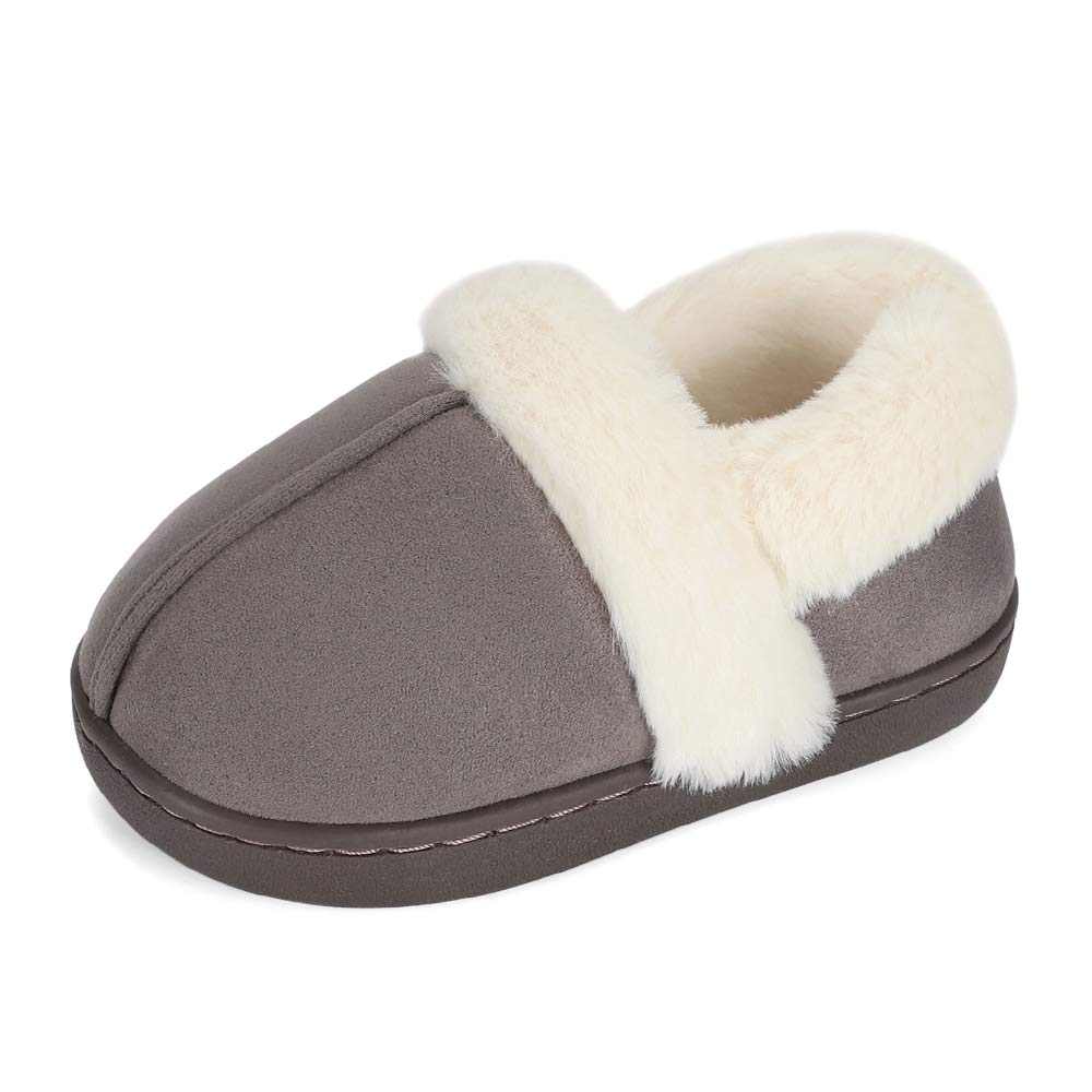 LACOFIA Zapatillas de Casa Invierno para Niñas Pantuflas de Cálido Antideslizante de Memory Foam para Niños