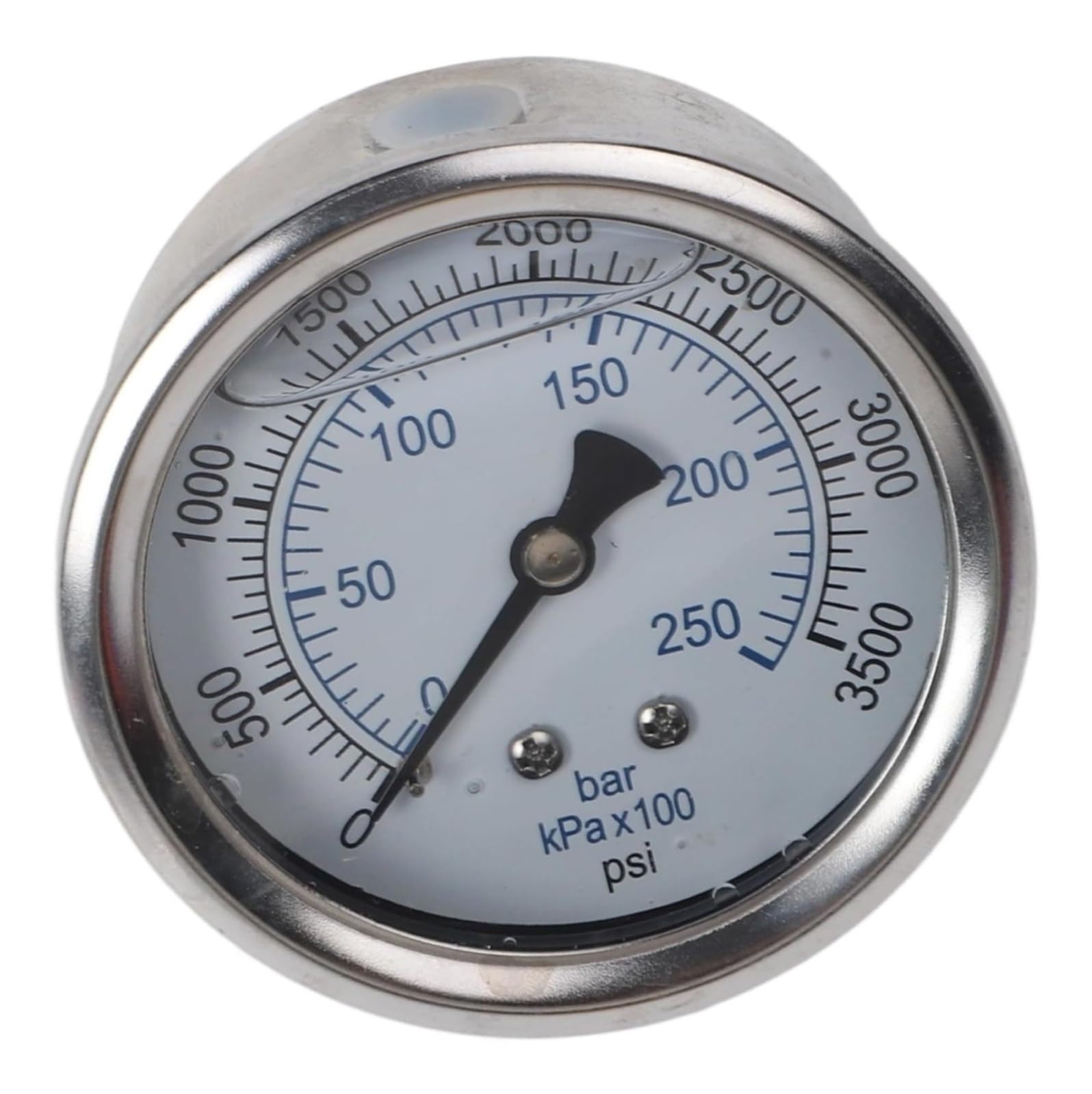 Manometer for Hochdruckreiniger mit Glycerinfüllung zur Vibrationsdämpfung und Stoßdämpfung(0-3500PSI)