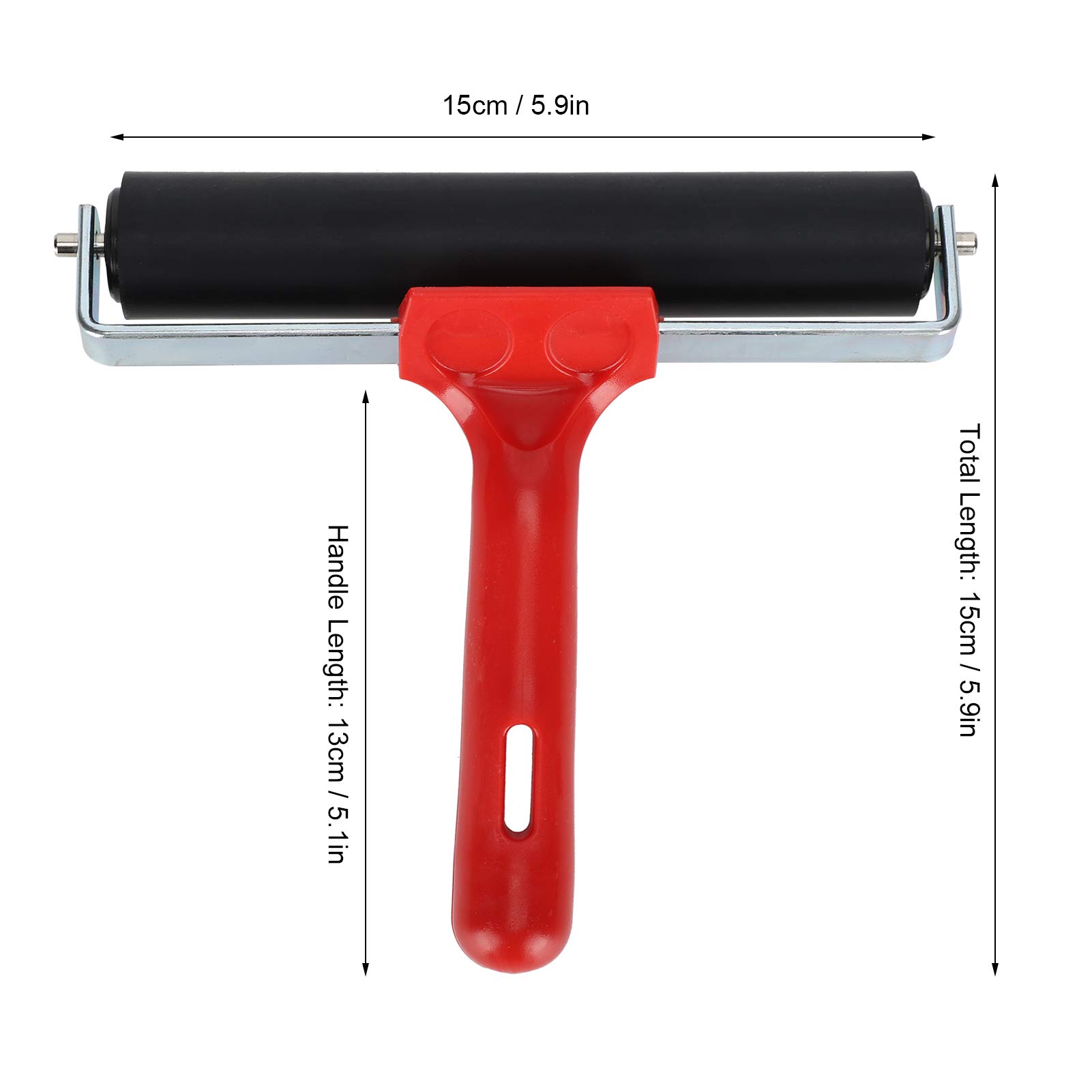 Lybunair Diamond Painting Roller Rubber Brayer Printmaking Inking Gluing Art Supplies (15cm)