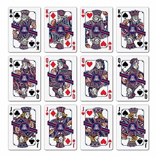 Image of YouTheFan NCAA Officially-Licensed Playing Cards - Original Artwork on All face Cards and Jokers - Team's Official Colors - Quality Linen Texture - Designed in The USA