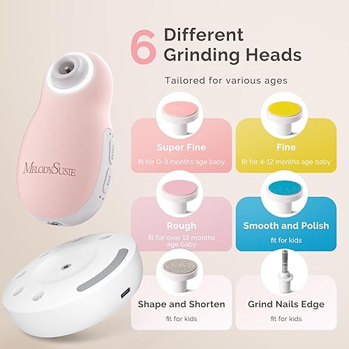 Miniatura 8 de MelodySusie Máquina de sonido con recortador de uñas eléctrico para bebés