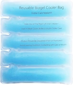 Cold Pack for Insulin Cooler Travel Case, Cold Gel Bag for Medication Cooler Case for Travel (Cold Pack)