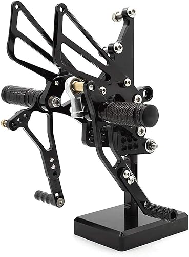 Miniatura 5 de FXCNC Juego de estriberas para motocicleta CNC Billet Reposapiés totalmente ajustables compatibles con TRIUMPH Speed Triple T509 T595 955i 1050 2002