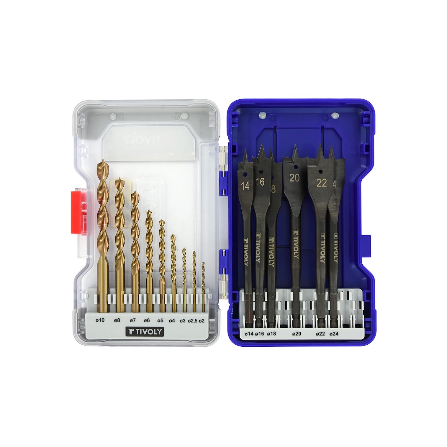 Tivoly 10802470002 Ranger T15 Wood Technic zestaw wierteł, 3 końcówki i wiertła
